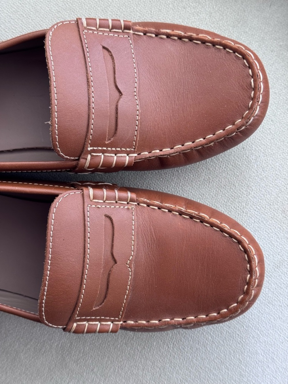 Polo Ralph Lauren Boys Telly Leather Penny Loafers Size 6 Big Kid EUC Dress Shoe - Picture 6 of 9